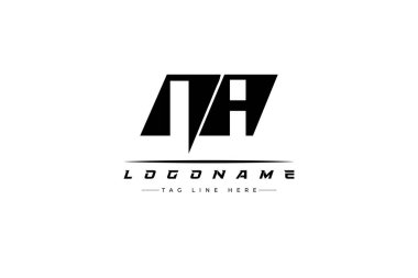 NA yarışçısı logosu. Yarış, araba ve motor sporları için yarış logosu tasarımı. Temiz ve Cesur Tipografi Biçimli Modern Minimalist Logo Tasarımı
