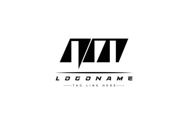 NM yarış logosu. Yarış, araba ve motor sporları için yarış logosu tasarımı. Temiz ve Cesur Tipografi Biçimli Modern Minimalist Logo Tasarımı