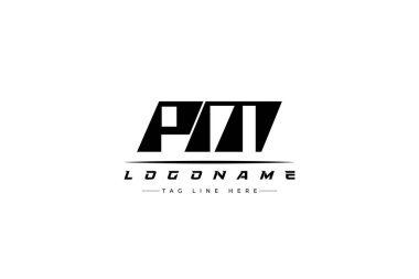 Başbakanın logosu. Yarış, araba ve motor sporları için yarış logosu tasarımı. Temiz ve Cesur Tipografi Biçimli Modern Minimalist Logo Tasarımı