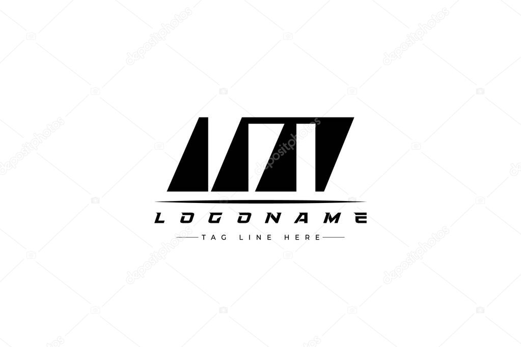 IM racer logo. Racing logo design for racing, driving and car or motorsport. Modern Minimalist Logo Design with Clean and Bold Typography Style