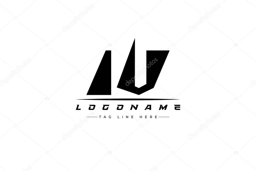 IV racer logo. Racing logo design for racing, driving and car or motorsport. Modern Minimalist Logo Design with Clean and Bold Typography Style