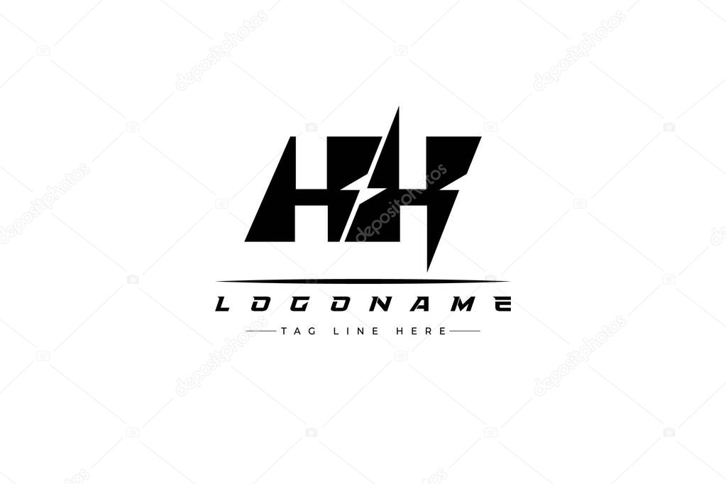 KX racer logo. Racing logo design for racing, driving and car or motorsport. Modern Minimalist Logo Design with Clean and Bold Typography Style