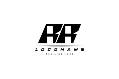 Yarışçı logosu. Yarış, araba ve motor sporları için yarış logosu tasarımı. Temiz ve Cesur Tipografi Biçimli Modern Minimalist Logo Tasarımı