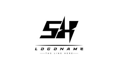 SX yarışçı logosu. Yarış, araba ve motor sporları için yarış logosu tasarımı. Temiz ve Cesur Tipografi Biçimli Modern Minimalist Logo Tasarımı