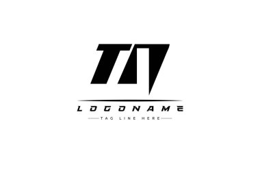 TN yarış logosu. Yarış, araba ve motor sporları için yarış logosu tasarımı. Temiz ve Cesur Tipografi Biçimli Modern Minimalist Logo Tasarımı