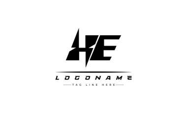 XE yarışçı logosu. Yarış, araba ve motor sporları için yarış logosu tasarımı. Temiz ve Cesur Tipografi Biçimli Modern Minimalist Logo Tasarımı