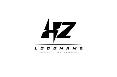XZ yarış logosu. Yarış, araba ve motor sporları için yarış logosu tasarımı. Temiz ve Cesur Tipografi Biçimli Modern Minimalist Logo Tasarımı