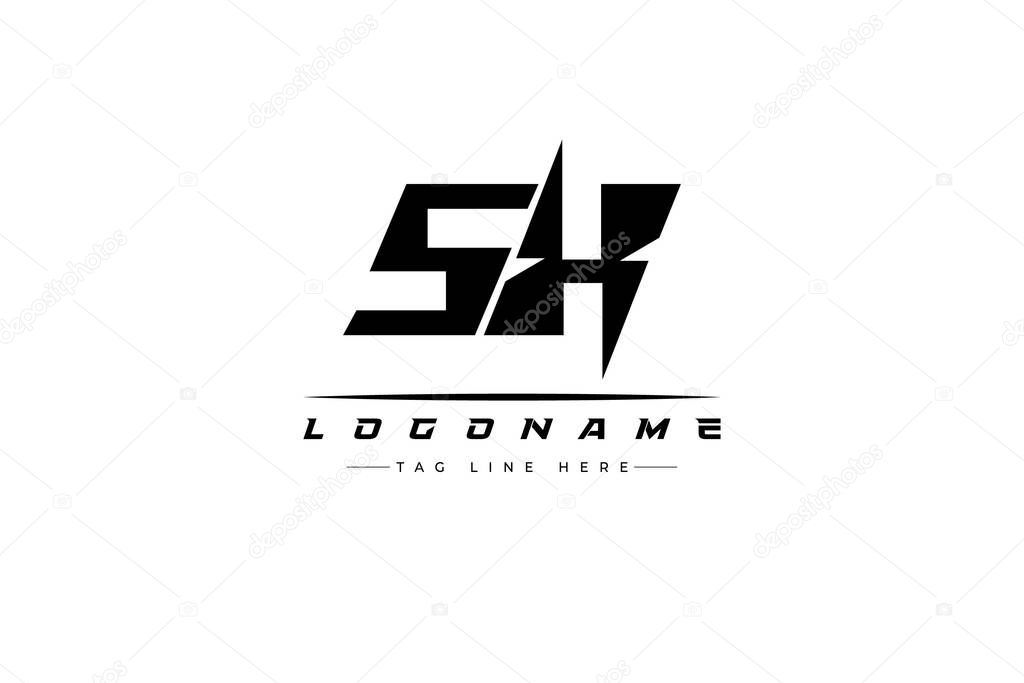SX racer logo. Racing logo design for racing, driving and car or motorsport. Modern Minimalist Logo Design with Clean and Bold Typography Style