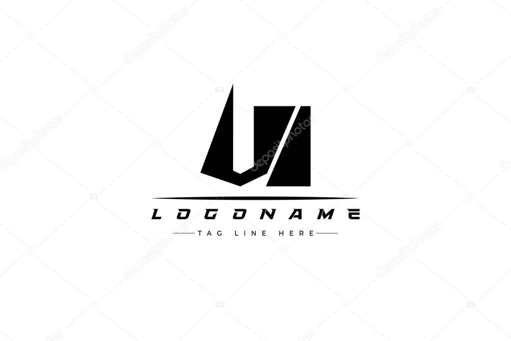 VI racer logo. Racing logo design for racing, driving and car or motorsport. Modern Minimalist Logo Design with Clean and Bold Typography Style