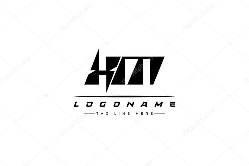 XM racer logo. Racing logo design for racing, driving and car or motorsport. Modern Minimalist Logo Design with Clean and Bold Typography Style