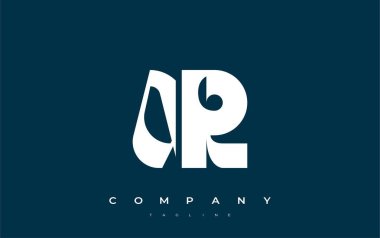AR Soyut Geometrik Logo Tasarımı. Basit tipografi elementleriyle modern ve zarif logo tasarımı, markalaşma mükemmelliği.