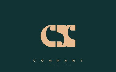 CX Soyut Geometrik Logo Tasarımı. Basit tipografi elementleriyle modern ve zarif logo tasarımı, markalaşma mükemmelliği.