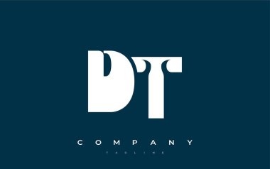DT Soyut Geometrik Logo Tasarımı. Basit tipografi elementleriyle modern ve zarif logo tasarımı, markalaşma mükemmelliği.