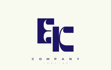 EK Soyut Geometrik Logo Tasarımı. Basit tipografi elementleriyle modern ve zarif logo tasarımı, markalaşma mükemmelliği.