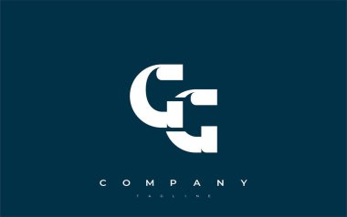 GG Soyut Geometrik Logo Tasarımı. Basit tipografi elementleriyle modern ve zarif logo tasarımı, markalaşma mükemmelliği.