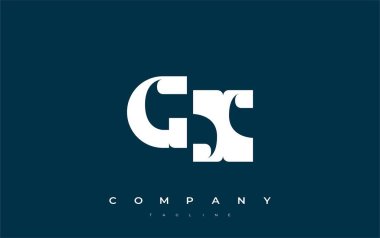 GX Soyut Geometrik Logo Tasarımı. Basit tipografi elementleriyle modern ve zarif logo tasarımı, markalaşma mükemmelliği.