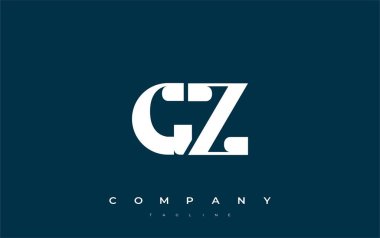 GZ Soyut Geometrik Logo Tasarımı. Basit tipografi elementleriyle modern ve zarif logo tasarımı, markalaşma mükemmelliği.