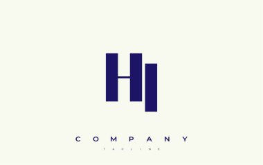 Merhaba Soyut Geometrik Logo Tasarımı. Basit tipografi elementleriyle modern ve zarif logo tasarımı, markalaşma mükemmelliği.
