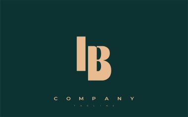 IB Soyut Geometrik Logo Tasarımı. Basit tipografi elementleriyle modern ve zarif logo tasarımı, markalaşma mükemmelliği.