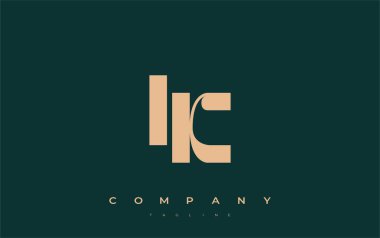 IK Soyut Geometrik Logo Tasarımı. Basit tipografi elementleriyle modern ve zarif logo tasarımı, markalaşma mükemmelliği.