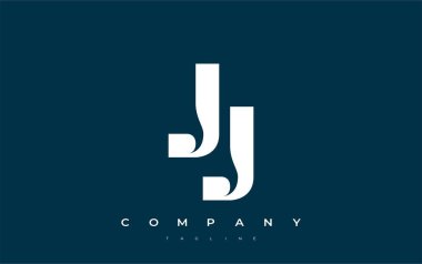 JJ Soyut Geometrik Logo Tasarımı. Basit tipografi elementleriyle modern ve zarif logo tasarımı, markalaşma mükemmelliği.