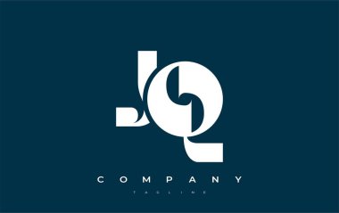 JQ Soyut Geometrik Logo Tasarımı. Basit tipografi elementleriyle modern ve zarif logo tasarımı, markalaşma mükemmelliği.