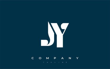 JY Soyut Geometrik Logo Tasarımı. Basit tipografi elementleriyle modern ve zarif logo tasarımı, markalaşma mükemmelliği.
