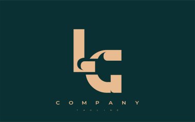 LG Soyut Geometrik Logo Tasarımı. Basit tipografi elementleriyle modern ve zarif logo tasarımı, markalaşma mükemmelliği.