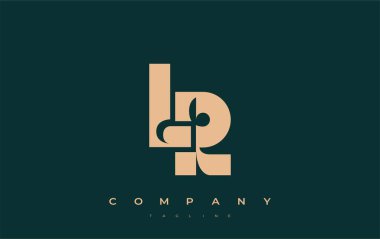 LR Soyut Geometrik Logo Tasarımı. Basit tipografi elementleriyle modern ve zarif logo tasarımı, markalaşma mükemmelliği.
