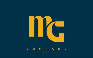 MG Soyut Geometrik Logo Tasarımı. Basit tipografi elementleriyle modern ve zarif logo tasarımı, markalaşma mükemmelliği.
