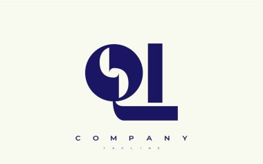 QI Soyut Geometrik Logo Tasarımı. Basit tipografi elementleriyle modern ve zarif logo tasarımı, markalaşma mükemmelliği.