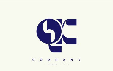 QK Soyut Geometrik Logo Tasarımı. Basit tipografi elementleriyle modern ve zarif logo tasarımı, markalaşma mükemmelliği.