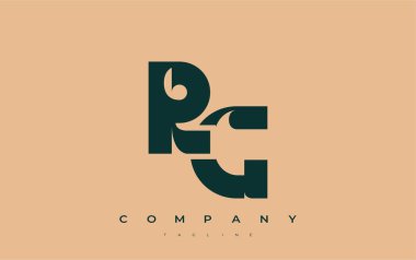 RG Soyut Geometrik Logo Tasarımı. Basit tipografi elementleriyle modern ve zarif logo tasarımı, markalaşma mükemmelliği.