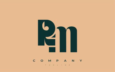 RM Soyut Geometrik Logo Tasarımı. Basit tipografi elementleriyle modern ve zarif logo tasarımı, markalaşma mükemmelliği.