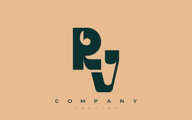 Karavan Soyut Geometrik Logo Tasarımı. Basit tipografi elementleriyle modern ve zarif logo tasarımı, markalaşma mükemmelliği.