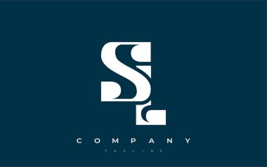 SL Soyut Geometrik Logo Tasarımı. Basit tipografi elementleriyle modern ve zarif logo tasarımı, markalaşma mükemmelliği.