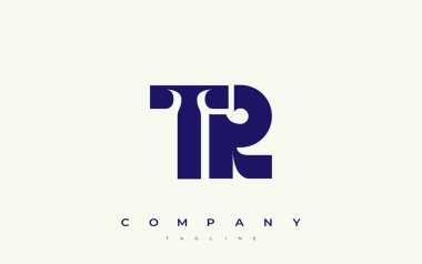TR Soyut Geometrik Logo Tasarımı. Basit tipografi elementleriyle modern ve zarif logo tasarımı, markalaşma mükemmelliği.