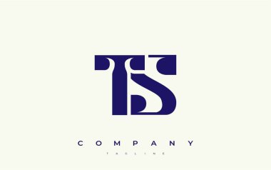 TS Soyut Geometrik Logo Tasarımı. Basit tipografi elementleriyle modern ve zarif logo tasarımı, markalaşma mükemmelliği.