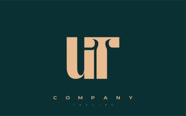 UT Soyut Geometrik Logo Tasarımı. Basit tipografi elementleriyle modern ve zarif logo tasarımı, markalaşma mükemmelliği.