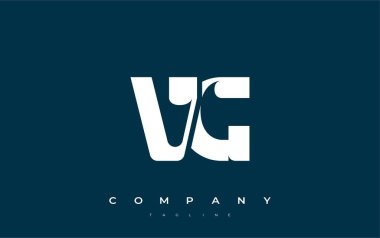 VG Soyut Geometrik Logo Tasarımı. Basit tipografi elementleriyle modern ve zarif logo tasarımı, markalaşma mükemmelliği.