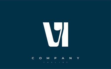 VI Soyut Geometrik Logo Tasarımı. Basit tipografi elementleriyle modern ve zarif logo tasarımı, markalaşma mükemmelliği.