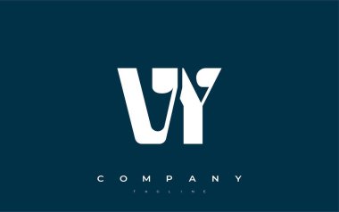 VY Soyut Geometrik Logo Tasarımı. Basit tipografi elementleriyle modern ve zarif logo tasarımı, markalaşma mükemmelliği.