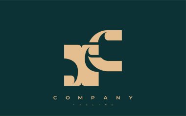 XC Soyut Geometrik Logo Tasarımı. Basit tipografi elementleriyle modern ve zarif logo tasarımı, markalaşma mükemmelliği.