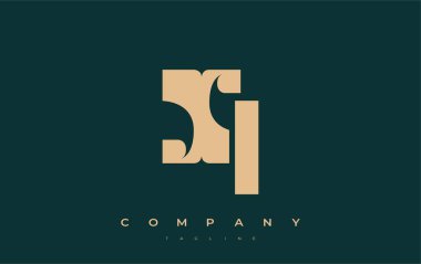 XI Soyut Geometrik Logo Tasarımı. Basit tipografi elementleriyle modern ve zarif logo tasarımı, markalaşma mükemmelliği.