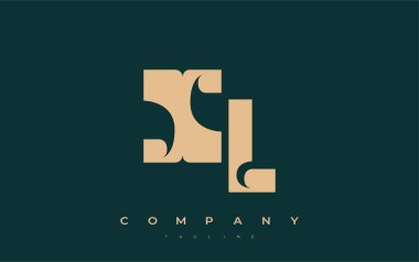 XL Soyut Geometrik Logo Tasarımı. Basit tipografi elementleriyle modern ve zarif logo tasarımı, markalaşma mükemmelliği.