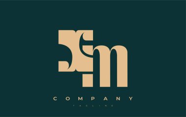 XM Soyut Geometrik Logo Tasarımı. Basit tipografi elementleriyle modern ve zarif logo tasarımı, markalaşma mükemmelliği.