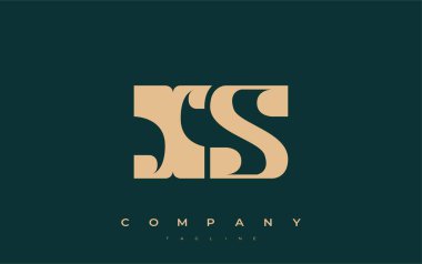 XS Soyut Geometrik Logo Tasarımı. Basit tipografi elementleriyle modern ve zarif logo tasarımı, markalaşma mükemmelliği.
