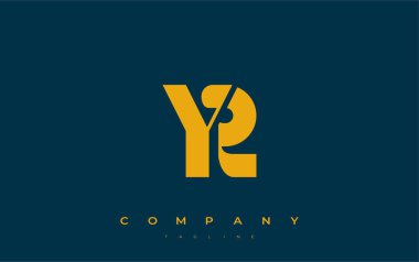 YR Soyut Geometrik Logo Tasarımı. Basit tipografi elementleriyle modern ve zarif logo tasarımı, markalaşma mükemmelliği.