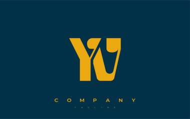YV Soyut Geometrik Logo Tasarımı. Basit tipografi elementleriyle modern ve zarif logo tasarımı, markalaşma mükemmelliği.