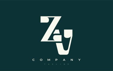 ZV Soyut Geometrik Logo Tasarımı. Basit tipografi elementleriyle modern ve zarif logo tasarımı, markalaşma mükemmelliği.